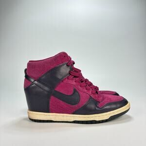Nike Dunk Sky Hi Purple Dynasty Wedge High Top Sneakers 528899-501 Women’s Sz 8